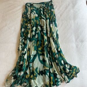 Anthropology printed maxi skirt